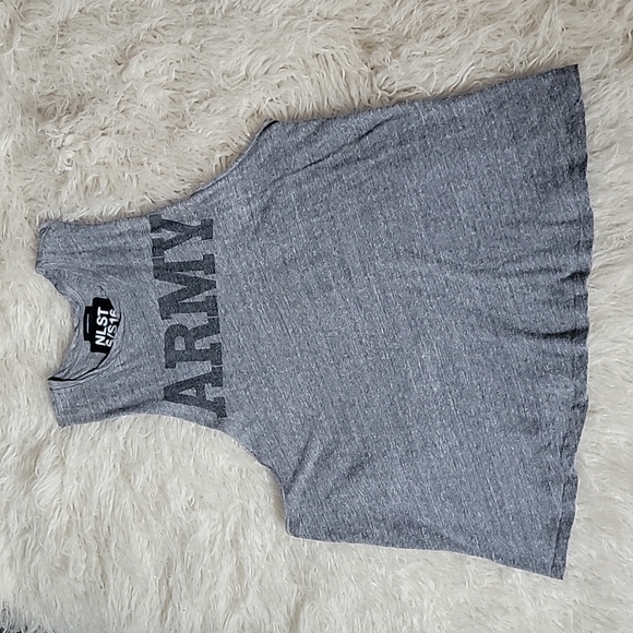 NLST S/S16 Army Cut Off Racerback Muscle Tank Japanese Fabric - Picture 2 of 9